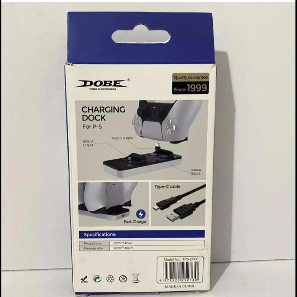 ps5 Controller Charger,DOBE Dual Charging Dock ( P-5).. 600 mA Output